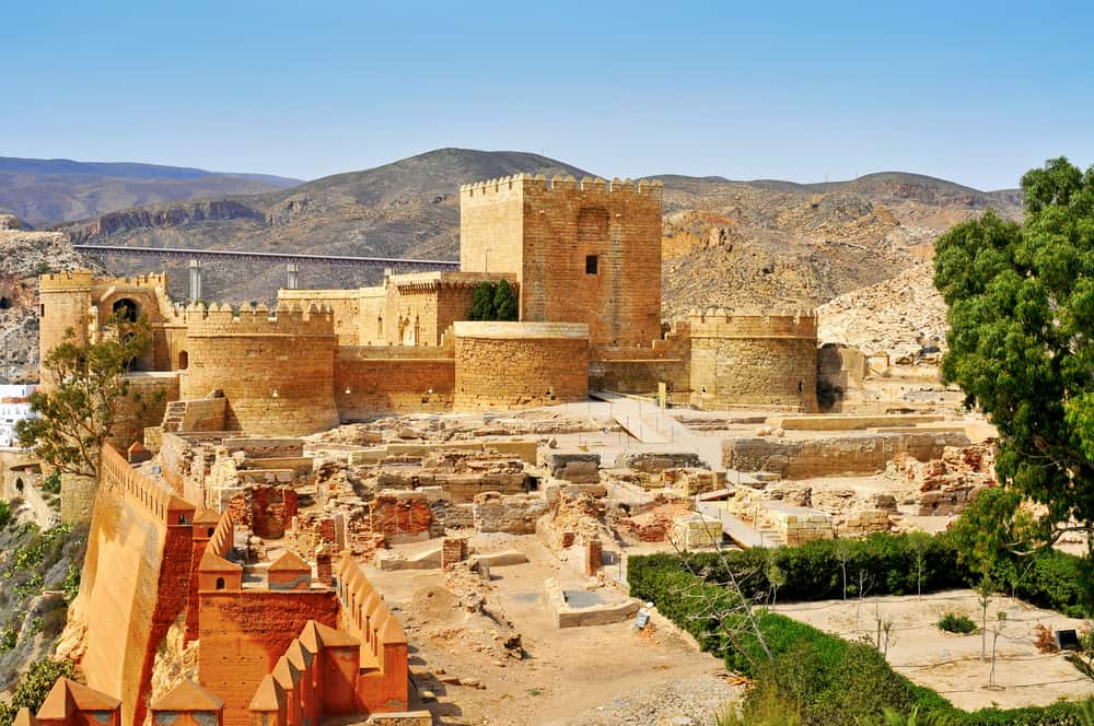 Alcazaba i Spanien
