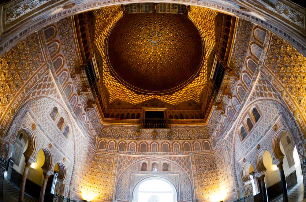Alcazar paladset - Sevilla i Spanien