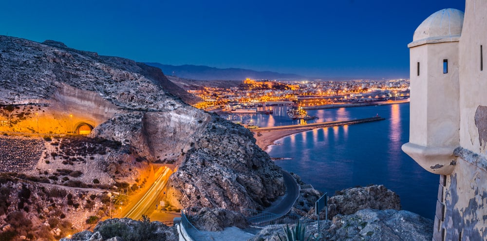 Almeria i Spanien