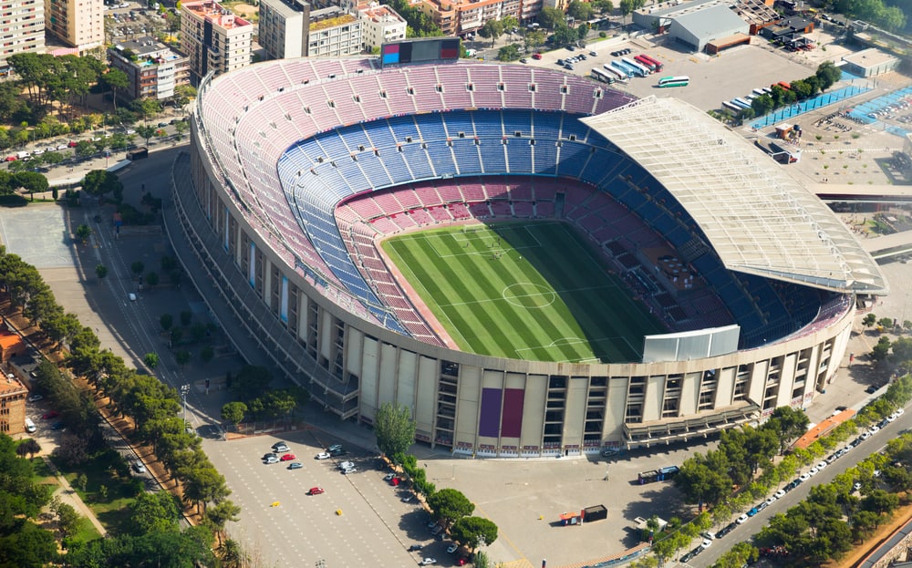 Camp Nou i Barcelona