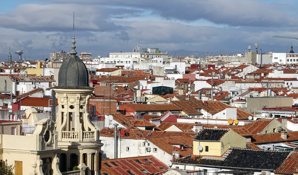 Chueca-kvarteret - Madrid i Spanien