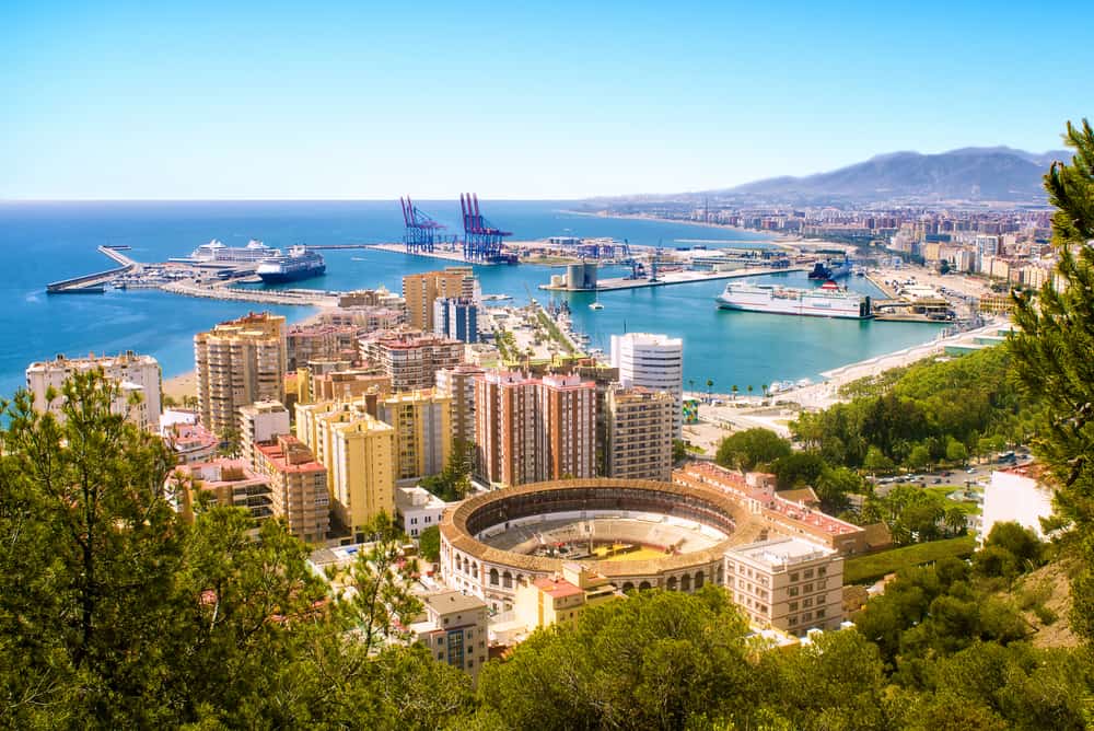 Malaga på Costa del Sol - Spanien