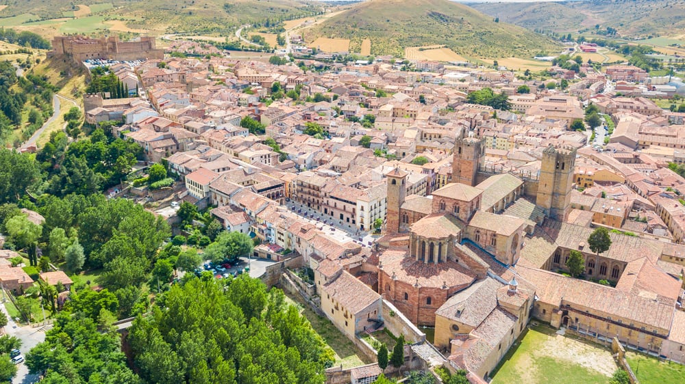 Middelalderbyen Guadalajara i Spanien