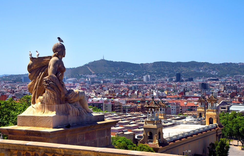 Montjuic i Barcelona