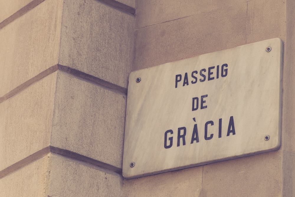 Passeig de Gracia i Barcelona