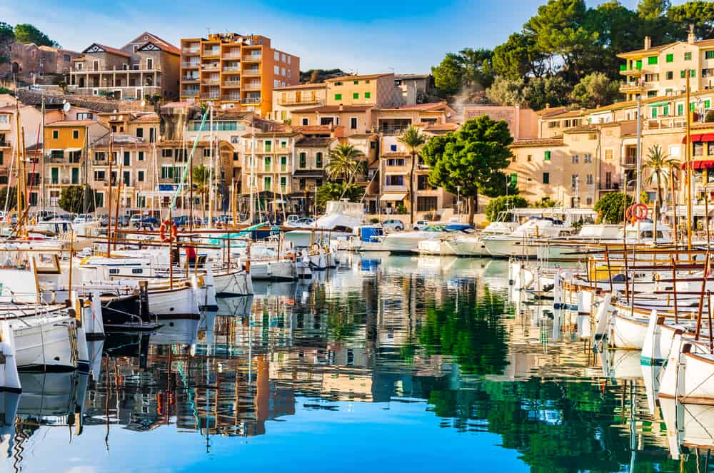 port de Soller på Mallorca - Spanien