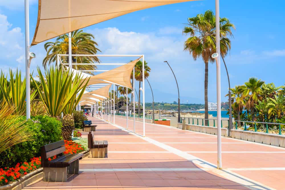 Promenaden i Estepona - Costa del Sol i Spanien