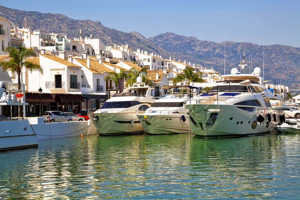 Puerto Banus i Spanien