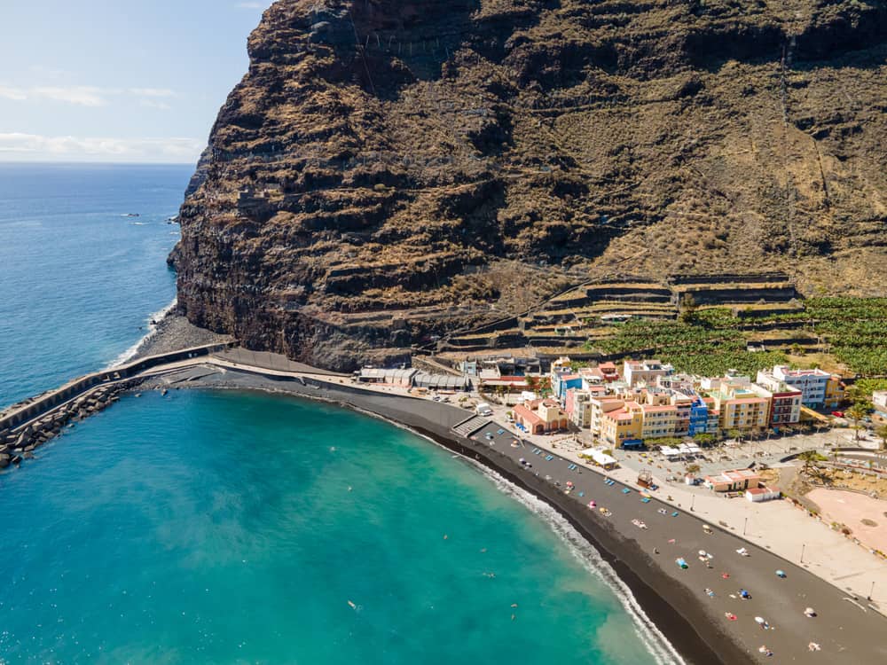 Puerto de Tazacorte på La Palma i Spanien
