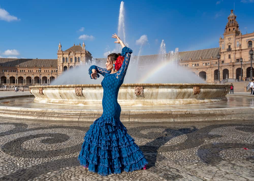 Spansk flamenco-danserinde