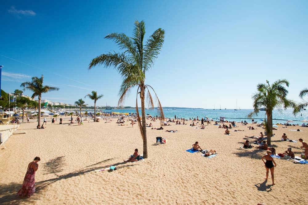 Strand i Barcelona i Spanien
