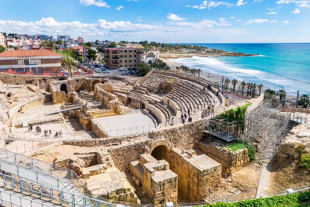 Amfiteater i Tarragona - Katalonien i Spanien