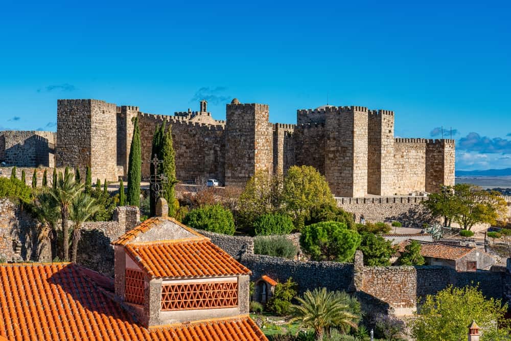 Trujillo slot i Extremadura - Spanien