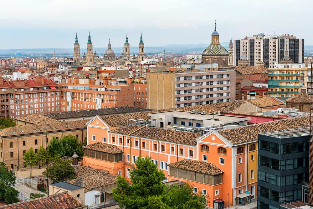 Zaragoza i Spanien